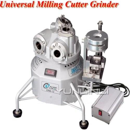 Universal Milling Cutter Grinder Sharpener Tool For Tungsten Steel Round Rod Cutter Milling Repair Machine ERM-12