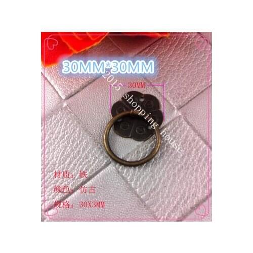 Packing box iron small sun handle decorative handle paper box drawer antique door handle 30mm*30mm