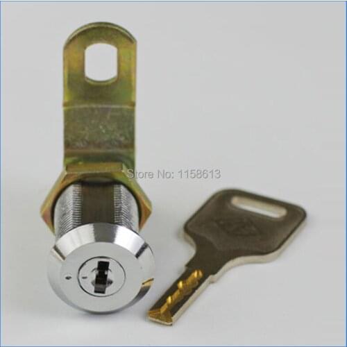 10 pieces 30mm keyed alike high security anti-drill flat key cam lock gambling machine lock