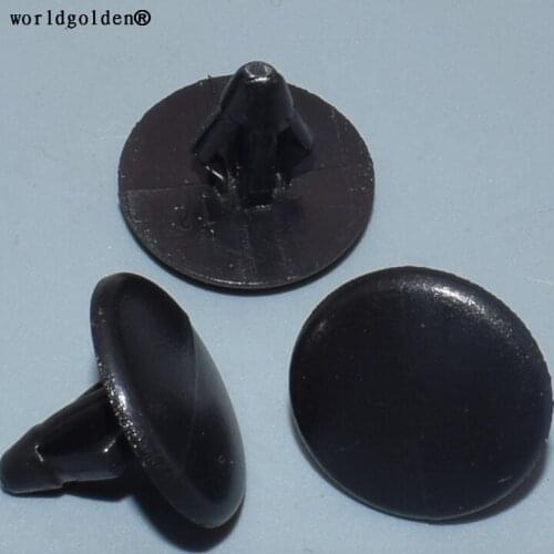 Worldgolden 100pcs auto clip Hood Insulation Retaining Clip Fits Into 6mm Hole for Ford F1CZ-16774-A;Mazda 455-56-741