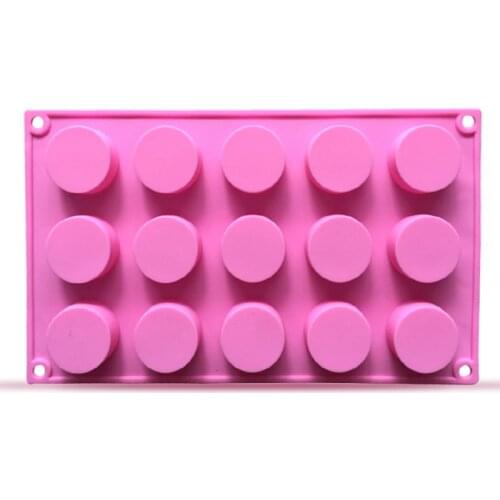1PCS Silicone Chocolate mold,cookies mold,15 Hole Round Shape Fondant Cake Tools, Cake Decorating D626