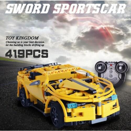 2.4Ghz rc super sport car technical building block chevrolets Camaro radio remote control toys collection for boys gifts