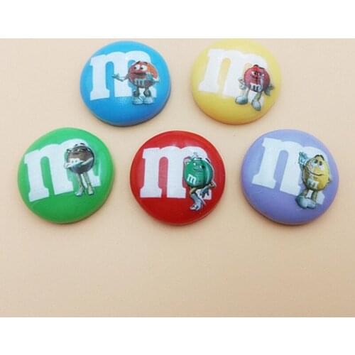 20pcs/lot candy Kawaii Flat Back Resin beans Lovely diy Cabochons Scrapbook Embellishment Phone Craft Decoration Parts