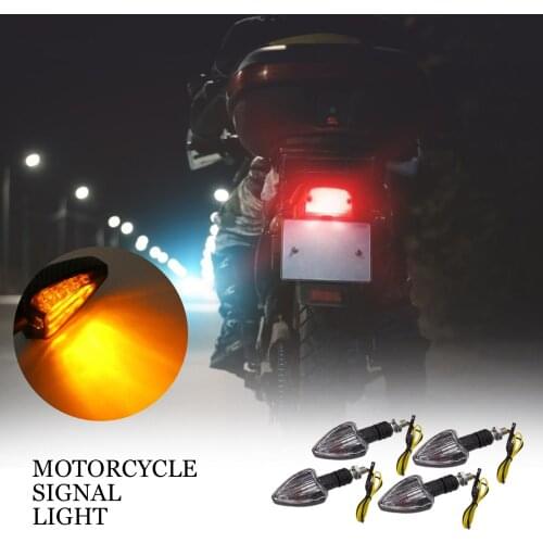 Universal 4PCS ABS Plastic Motorcycle Signal Indicators Amber Light Bulb Carbon Motorcycle Parts Motorcycle Accessories
