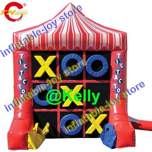 Free door shipping inflatable carnival game, 2 in 1 Inflatable Tic-Tac-Toe and Inflatable Connect Four game, inflatable games