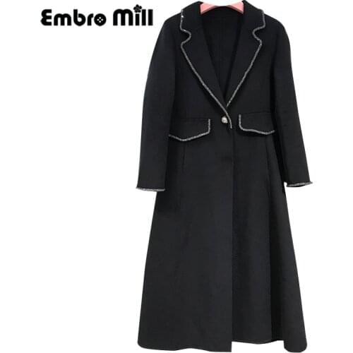 Embro Mill Womens Black Coats