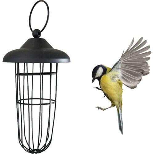 Bird Feeding Tool Hanging Automatic Metal Carrying Station Bird Feeder Food Dispenser Bird Feeders For Outdoor Use Garden Tool