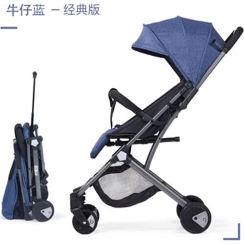High landscape baby stroller can sit reclining lightweight folding bb pocket umbrella four wheel baby stroller stroller