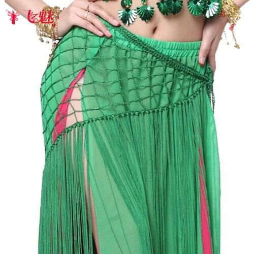 5pcs belly dance costume long tassels waist chain Argentina triangle waist blet