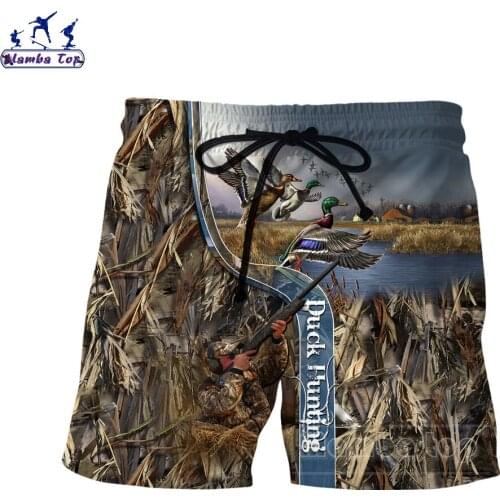 Mamba Top 3D Print Animal Moose Hunter Hunting Shorts Women Wild Duck Jungle Deer Pet Hound Men Pants Camouflage Boar Sweatpants