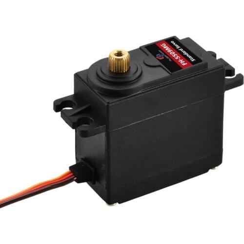 FlashHobby FH-5509DMG 9kg Metal Gears High Torque Throttle Steering RC Servo For Model Aircraft The Drone Toy