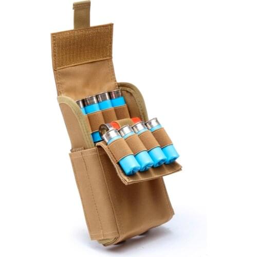 Molle 25 Round 12GA 12 Gauge Ammo Shells Pouches Shotgun Reload Magazine Bag Hunting Tool