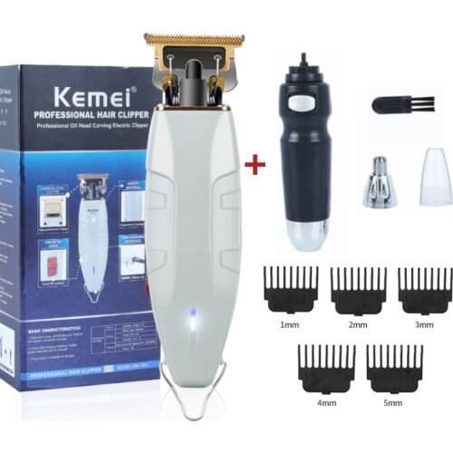 Men Hair Clipper Trimmer Electric Cordless T Blade Hair Cutter Machine Ear Nose Hair Trimmer Painless Hair Removal Razor for Men