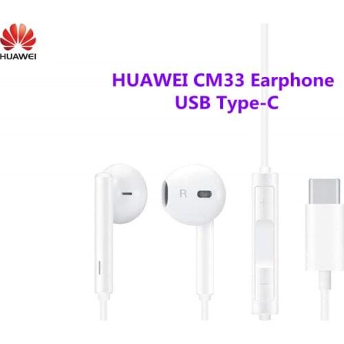 CM33 Original HUAWEI P50 P30 Mate 30 Pro Earphones Eerbuds USB C/Type C Microphone Volume Control For Mate 40 20 RS X 10 P20 Pro