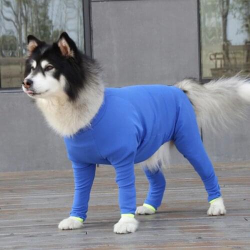 Large Dog Clothes Jumpsuit Pajamas Big Dog Clothing Overalls Sleepwear Husky Labrador Golden Retriever Border Collie Clothes