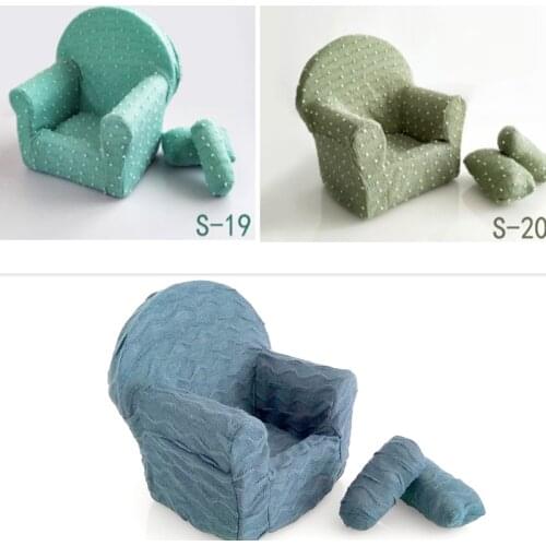 Newborn Photography Props for Baby Posing Mini Sofa Poser Soft Silica Gel Sofa Cover Fotografia Accessories Photo Props
