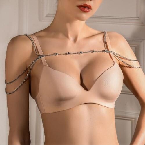 Luxury Woman Fashion Multilayer Rhinestone Shoulder Chain Body Chain Gorgeous Bride Wedding Shiny Crystal Shawl Body Jewelry