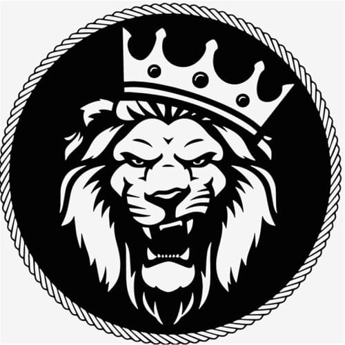 Rulemylife lion with Crown vinyl car stickers decal motorcycle individualization car-styling