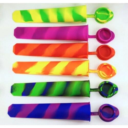 Silicone Ice Pop Mold Popsicles Mould with Lid Ice Cream Makers Push Up Ice Cream Jelly Lolly Pop For Popsicle