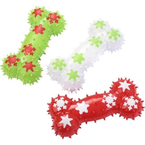 Dog Toy Bone Like Tooth Brushing Chew Toy Stick Tooth Cleaning Oral Care Practical Pet Rubber Wear Resistant