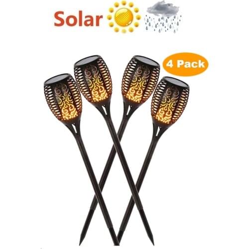 Solar Lawn Dancing flame Torch Lights radar led IP65 lamp lantern camp Garden flickering portable street Flame Lamp Flickering b