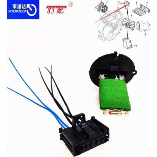 Blower resistance 6450JP 6445ZV 6445KL 9636618080 For Peugeot 206/307 For Citroen C3/XSARA PICASSO Blower resistance and plug