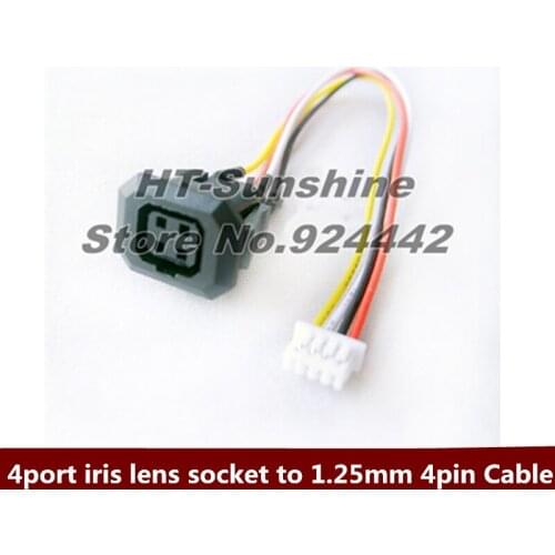 High Quality 4P Automatic iris aperture adapter cable Monitor camera lens adapter cable 13cm