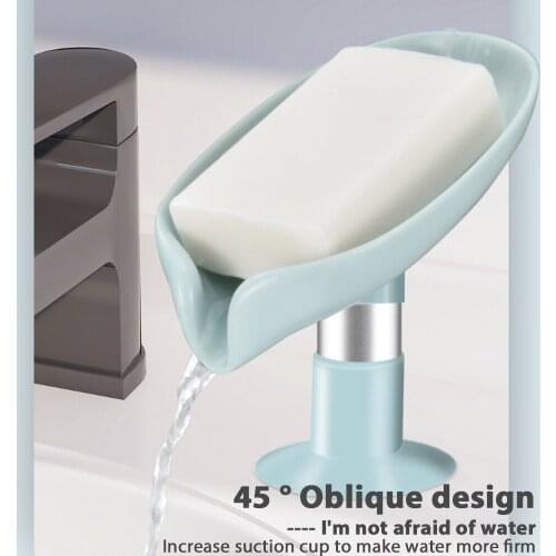 Leaf Shape Soap Box Bathroom soap holder Dish Storage Plate Tray Bathroom Soap Holder Case Bathroom Supplies bathroom gadgets