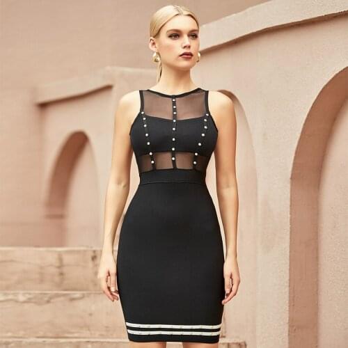 2021 Star New Summer Strapless Bandage Dress Ladies Sexy Spaghetti Strap Club Dress Vestidos H8717