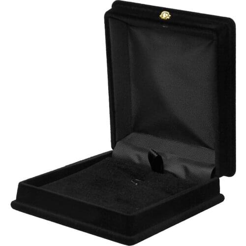 1 x Velvet Necklace Chain Jewelry Display Storage Box Gift Case Holder Organizer---Black