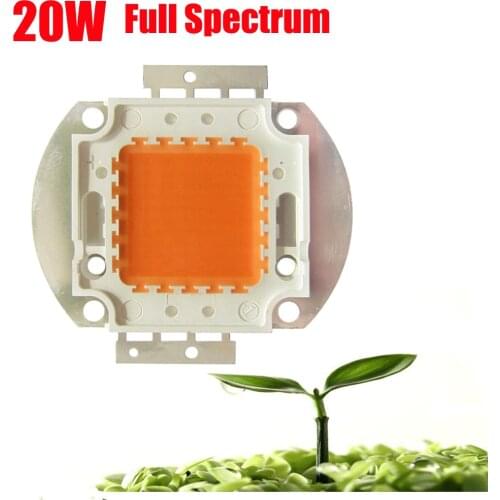 10PCS/Lot 45mil High Power 20W Full Spectrum 400~840nm SMD LED Grow Chip BridgeLux Light Lamp For Plant Grow