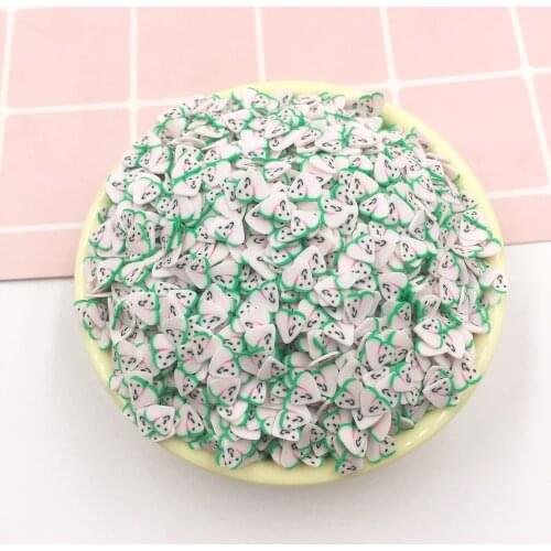 100g Cute Cartoon Peach Slices Polymer Clay Hot Soft Clay Sprinkles for DIY Crafts Making Nail Art Decoration Phone Accessories