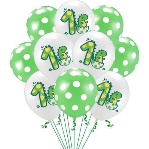 12inch Jurassic Park Dinosaur Confetti Balloons Happy Birthday Banners Baby Shower Kids 1 Years Birthday Party Decor Supplies