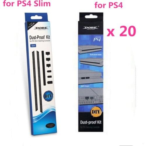 20 Set For SONY PlayStation 4 Gaming Console DIY Dust Proof Prevent Cover Case Mesh Jack Stopper Pack Kit for PS4 for PS4 Slim