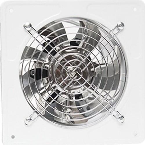 220V Ventilator Extractor Wall Mounted 6 Inch Exhaust Fan Low Noise Home Bathroom Kitchen Garage Air Vent Ventilation