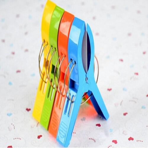 Clothes Pegs 4pcs/1Pack Plastic Home Organize Clip Towel Clip Sun Lounger Sunbed Peg Sunbed Pool