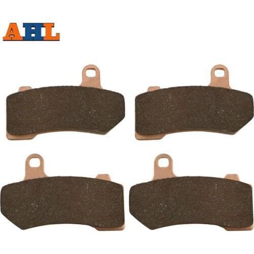 2 Pairs Motorcycle Brake Pads for FLHXXX Street Glide Trike 2010-2011 Sintered Brake Pad