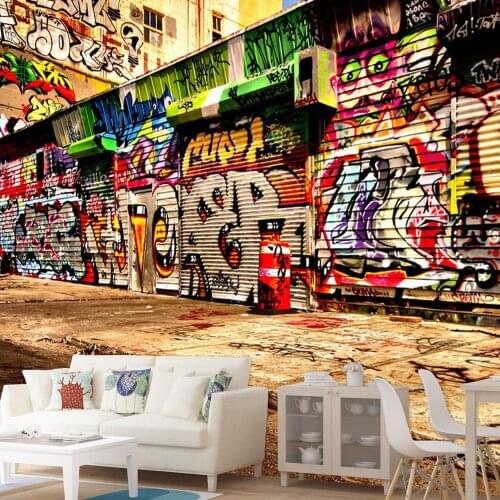 Beibehang Large 3D stereo scene style wallpaper mural wall stickers backdrop Villa Hotel KTV Cafe wall paper photo wallpaper