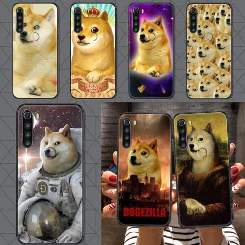 Doge Meme Kabosu Phone case For Xiaomi Redmi Note 7 7A 8 8T 9 9A 9S 10 K30 Pro Ultra black trend bumper silicone back pretty