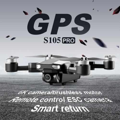 Drone S105 GPS 5G Wifi Professional 6K HD Double Camera Brushless Motor Drones Stabilier Distance 1.2km Flight 30 Min Rc Drone