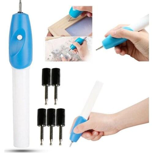 Electric Engraving Pen Machine Engraving Knife Tool Engraving Opp Bag Paper Card With 2 Replacement Nibs Practical Quality Good