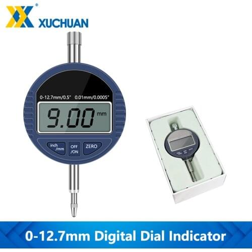 Indicator Gauge Digital Indicator 0-12.7mm 0.01mm Electronic Micrometer Metric Inch Dial Gauge Measuring Tool