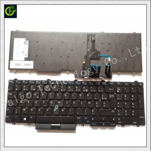 French Azerty Backlit keyboard for Dell Latitude 15 5000 E5550 E5570 E5580 E5590 0T9RCN CN-0FP37Y 0FP37Y FP37Y NSK-LL0BC FR