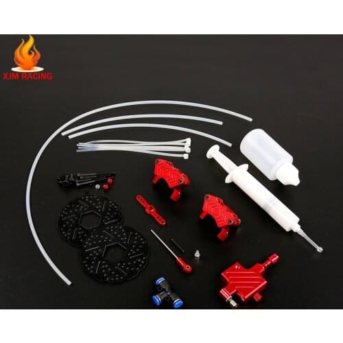 CNC Front Wheel Hydraulic Disc Brake Set for 1/5 HPI ROFUN ROVAN KM Baja 5B 5T 5SC SS RC CAR PARTS