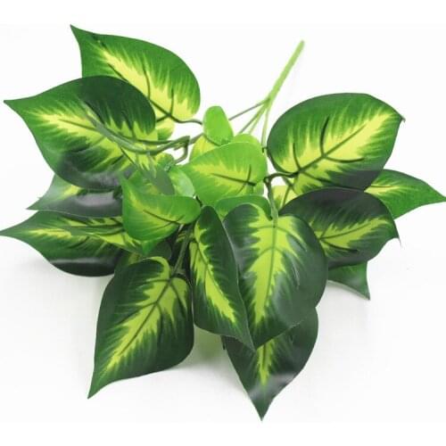 Artificial Greenery plant large leaf plastic fake plant for Aisle home decoration