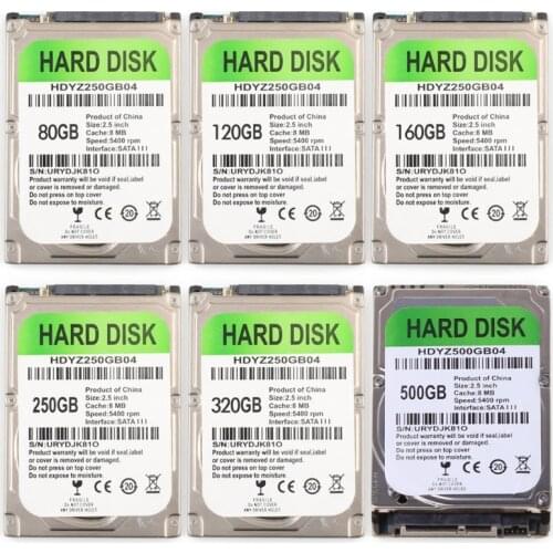 HDD SATA USB Adapter Cable 80/120/160/250/320/500GB for PC Laptop Internal Mechanical Hard Drive Disk P82A