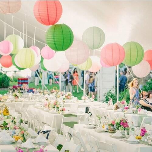 30cm Round Chinese Paper Lantern Birthday Wedding Party decor gift craft DIY lampion white hanging lantern ball party supplies