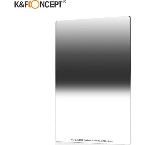 K&F Concept Reverse ND16 Square Graduated Grad Neutral Density Filter ND16 100*150*2.0mm Nano-Coating Waterproof with holder bag