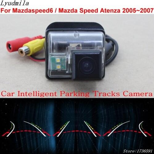 Lyudmila Car Intelligent Parking Tracks Camera FOR Mazdaspeed6 / Mazda Speed Atenza 2005~2007 Back up Reverse Rear View Camera