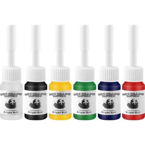 6pcs/set Professional Multi Colors Tattoo Ink Pigment Set Kits 5ml Beauty Makeup Paints Bottles Tools Body Art Accessory SELLING